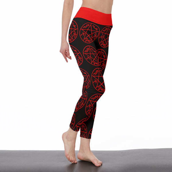 *PRE ORDER* Devils Trap - AOP Ladies Leggings - Goblin Wood Exclusive