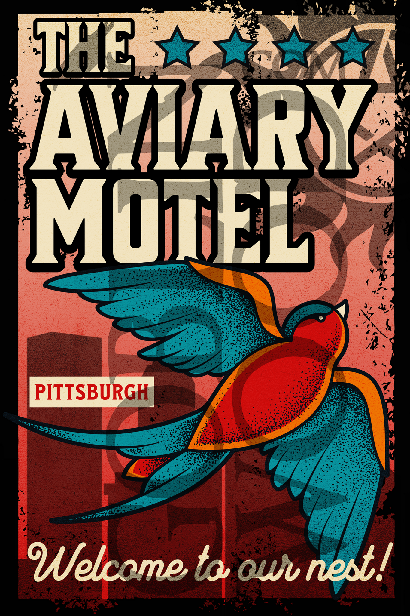 The Aviary Motel Plaque - Supernatural Inspired - Goblin Wood Exclusive