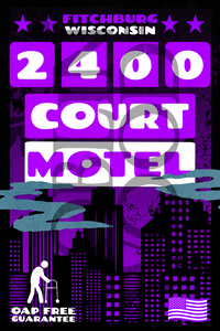 2400 Court Motel Plaque - Supernatural Inspired - Goblin Wood Exclusive