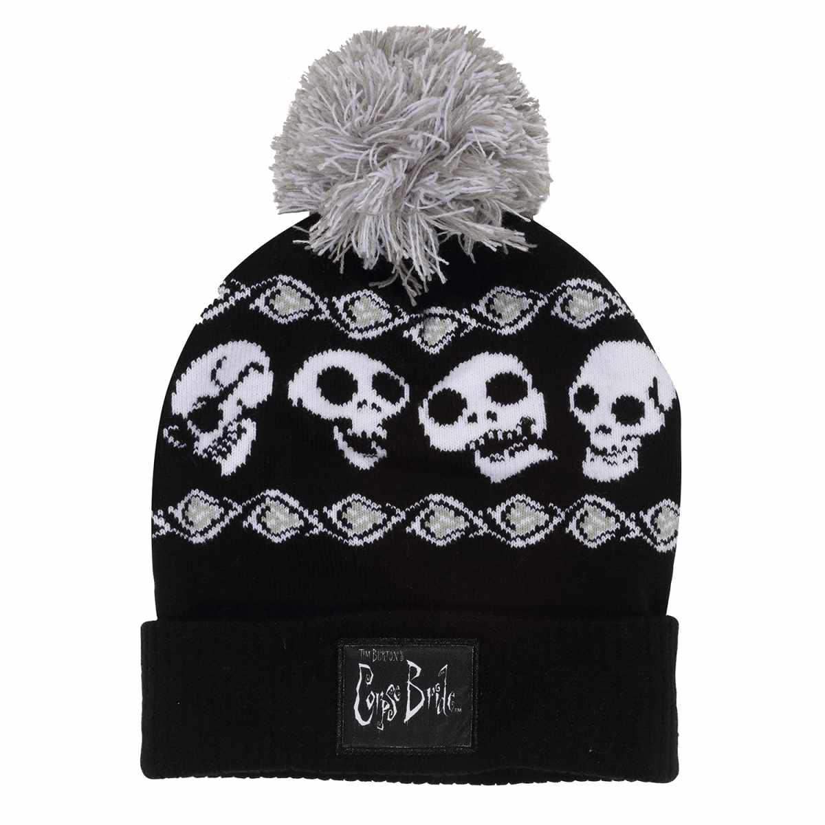 Corpse Brine Skeleton Band Bobble Beanie