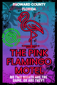 Pink Flamingo Motel Plaque - Supernatural Inspired - Goblin Wood Exclusive