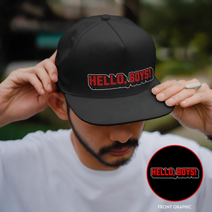 Hello, Boys! - Black SnapBack - Supernatural Inspired - Goblin Wood Exclusive