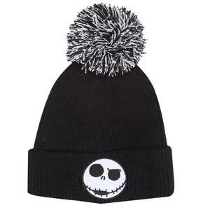 Nightmare Before Christmas Jack Face Bobble Beanie