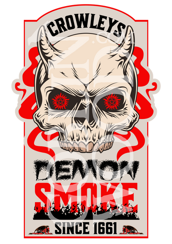 Crowley Demon Smoke - Supernatural Inspired