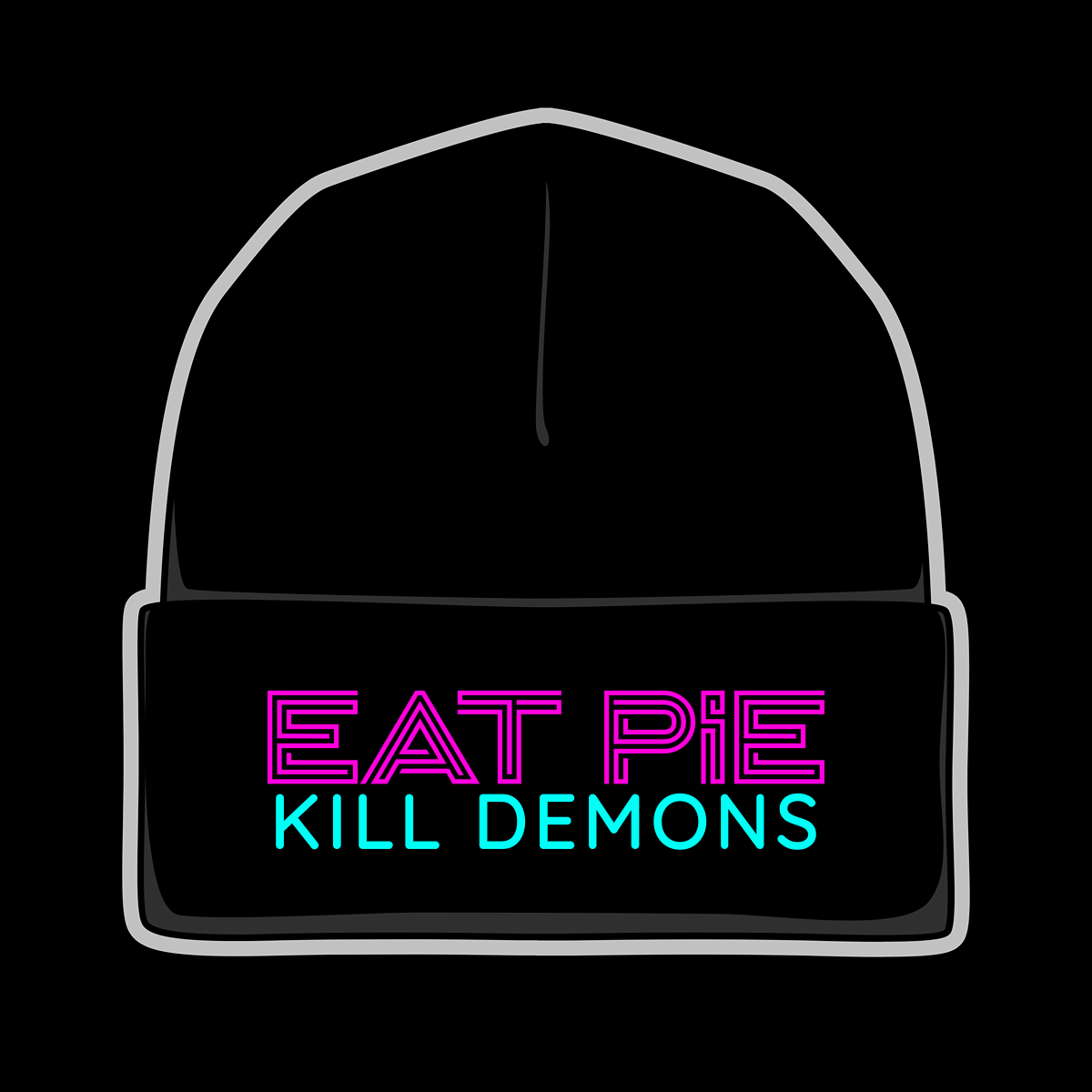 Eat Pie Embroidered Beanie - Supernatural Inspired - Goblin Wood Exclusive