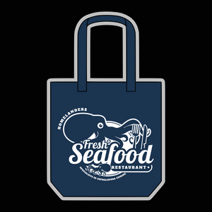 Homelanders Seafood Restaurant Navy Tote Bag - The Boys Inspired - Goblin Wood Exclusive