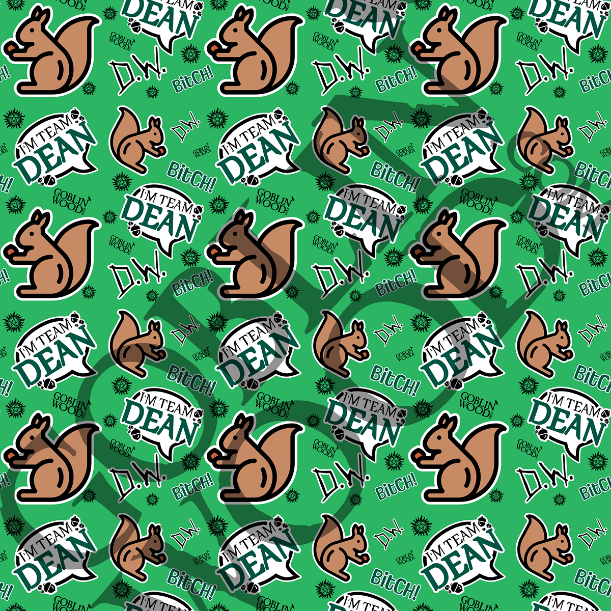 I'm Team Dean Green Phone Background - Goblin Wood Exclusive