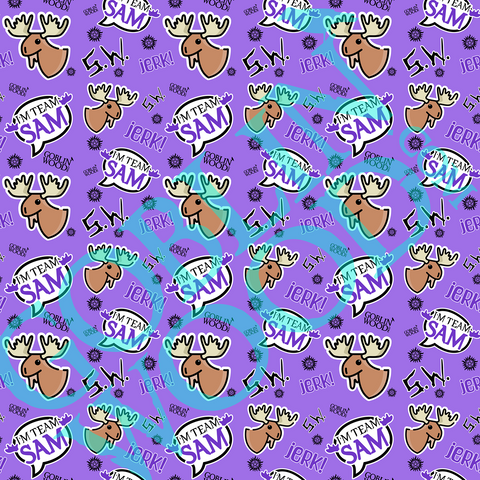 I'm Team Sam Purple Phone Background - Goblin Wood Exclusive