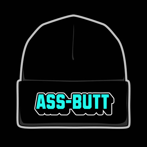 Ass-Butt Black Embroidered Beanie - Supernatural Inspired - Goblin Wood Exclusive