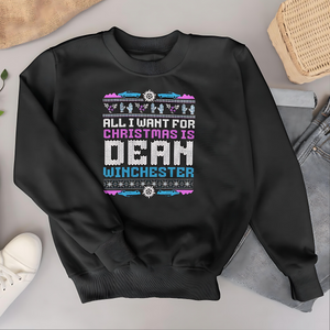 All I Want (Dean) - Premium Crew Neck Sweatshirt - Supernatural Inspired - Goblin Wood Exclusive