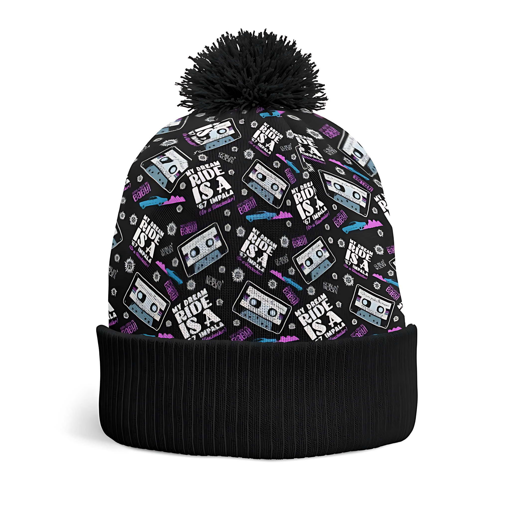 Dream Ride AOP Knit Printed Beanie - Supernatural Inspired - Goblin Wood Exclusive