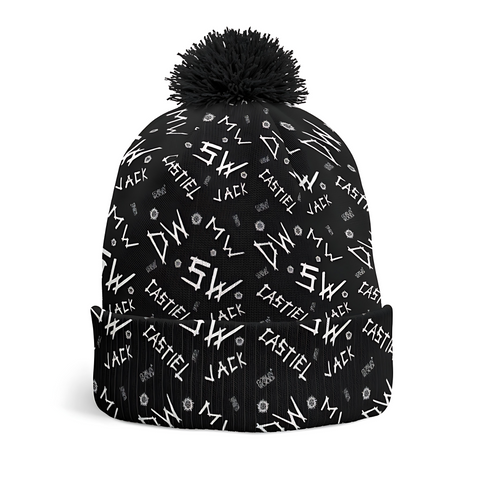 Initials AOP Knit Printed Beanie - Supernatural Inspired - Goblin Wood Exclusive