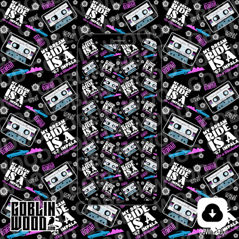 Dream Ride Black Phone Background - Goblin Wood Exclusive