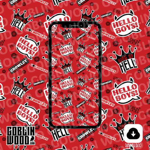 Crowley King of Hell Phone Background - Goblin Wood Exclusive