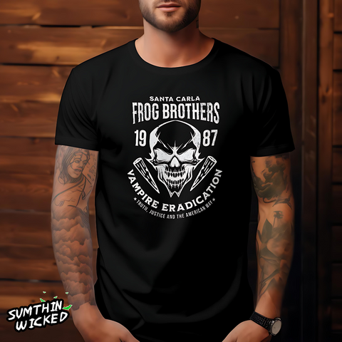 Frog Brothers Vampire - Black Premium T-Shirt - The Lost Boys Inspired - Sumthin Wicked Exclusive