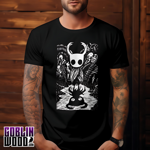 Reflection - Black Premium T-Shirt - Hollow Knight Inspired - Goblin Wood Exclusive