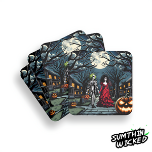 Beetlejuice Trick Or Treat Coaster - Beetlejuice Inspired