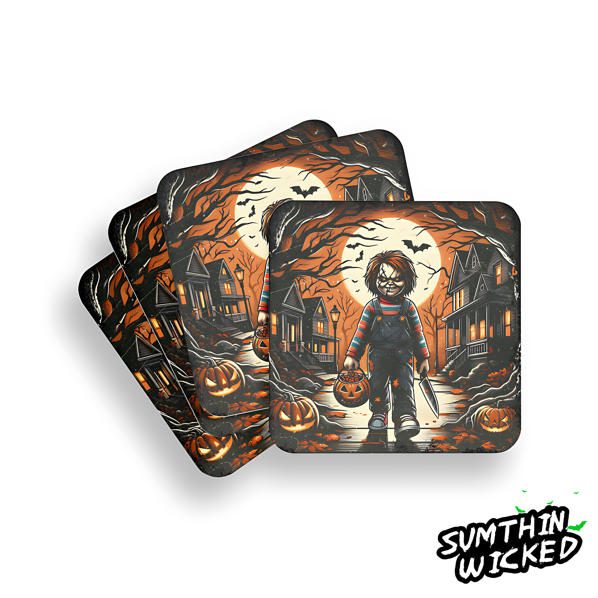 Chucky Trick Or Treat Coaster - Child's Play Inspired