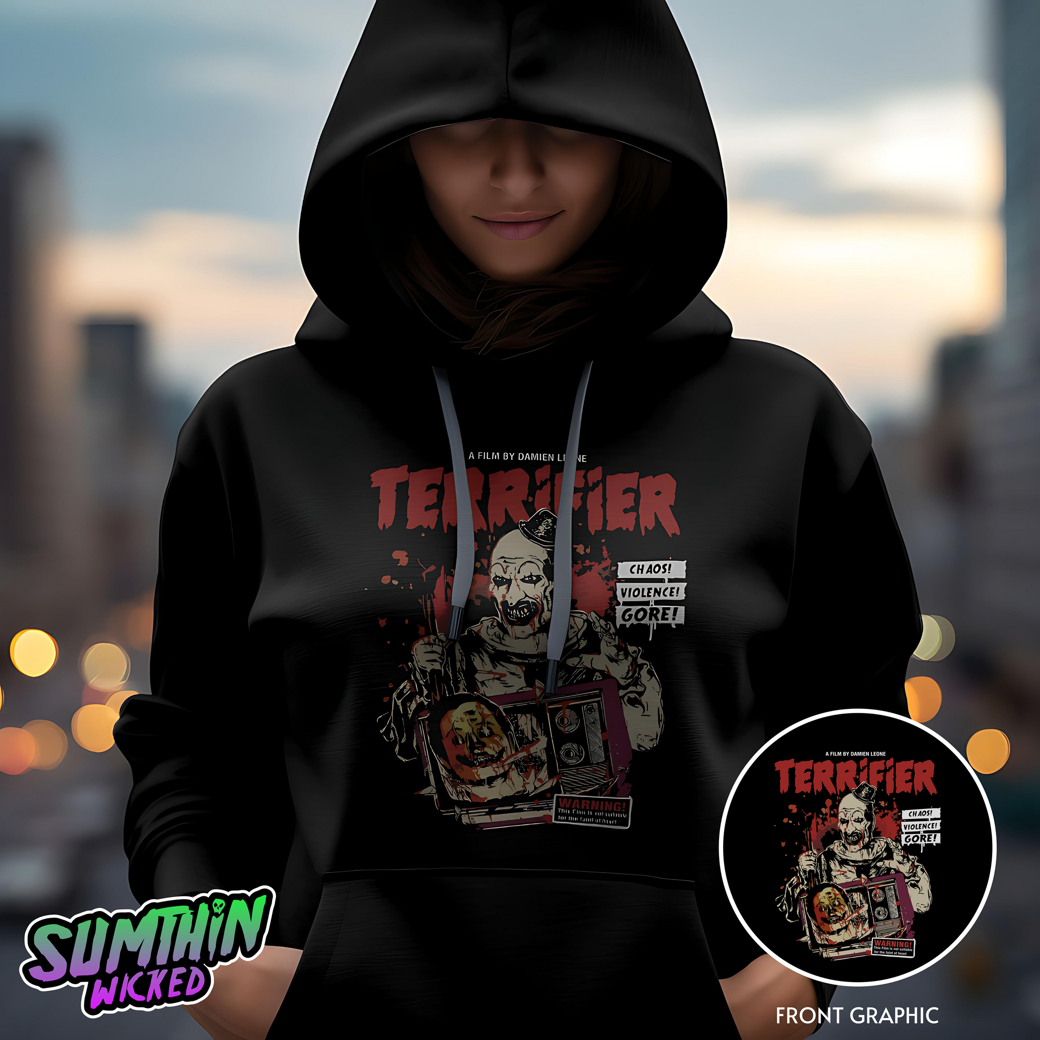 On The Box - Premium Hoody - Terrifier Inspired - Sumthin Wicked Exclusive