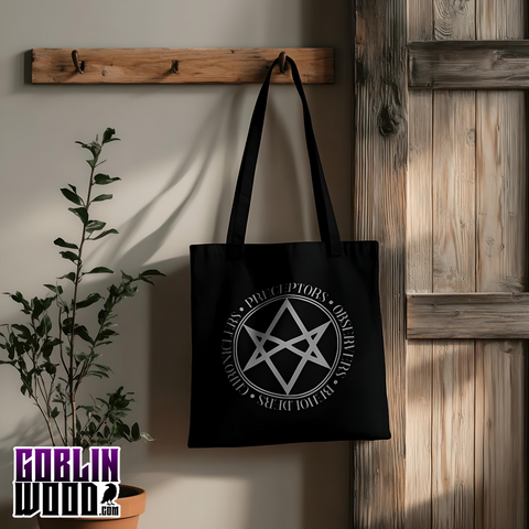 Men Of Letters - Black Tote Bag - Supernatural Inspired - Goblin Wood Exclusive