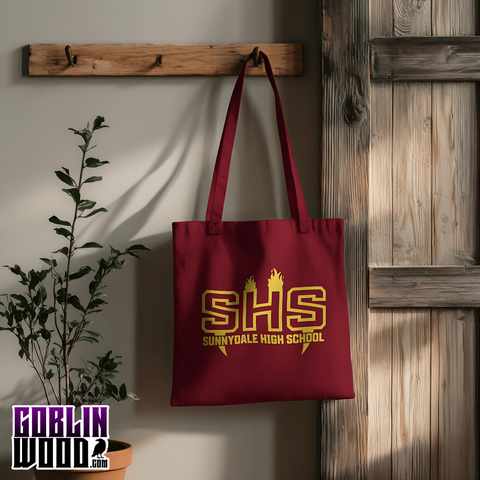 SHS - Maroon Tote Bag - Buffy Inspired - Goblin Wood Exclusive