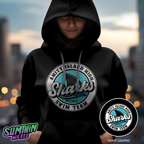 Take-A-Dip - Premium Black Hoody - Jaws Inspired - Sumthin Wicked Exclusive