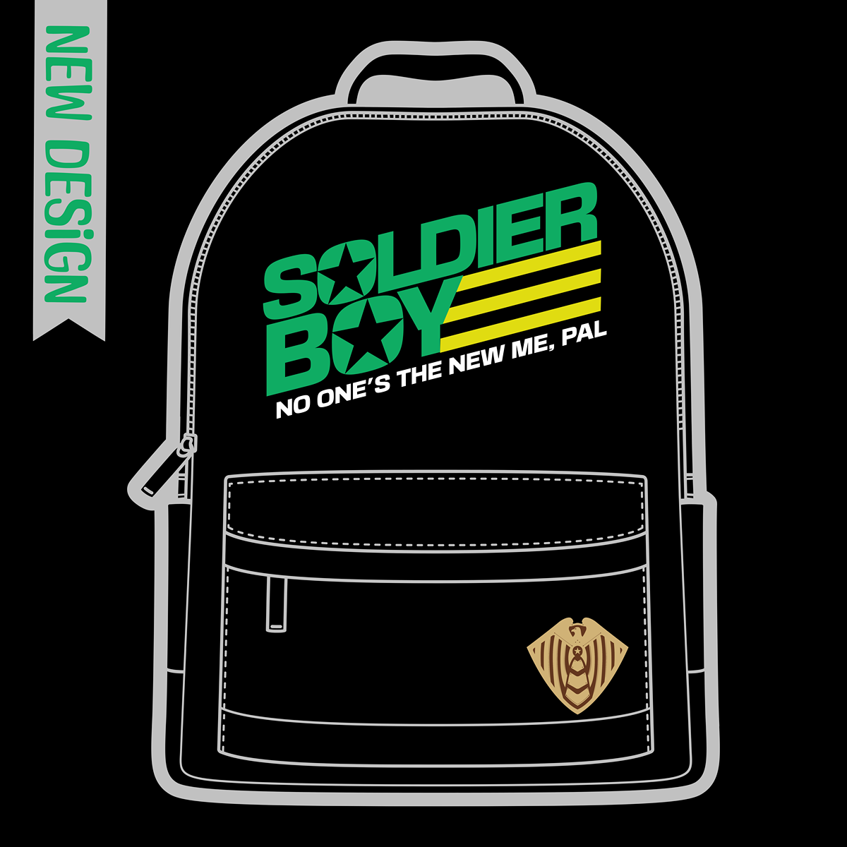 Soldier Boy Black Backpack - The Boys Inspired - Goblin Wood Exclusive