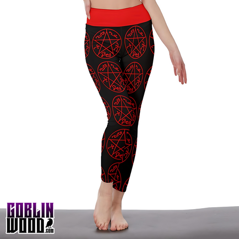 *PRE ORDER* Devils Trap - AOP Ladies Leggings - Goblin Wood Exclusive