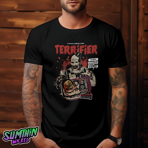 On The Box - Black Premium T-Shirt - Terrifier Inspired - Sumthin Wicked Exclusive