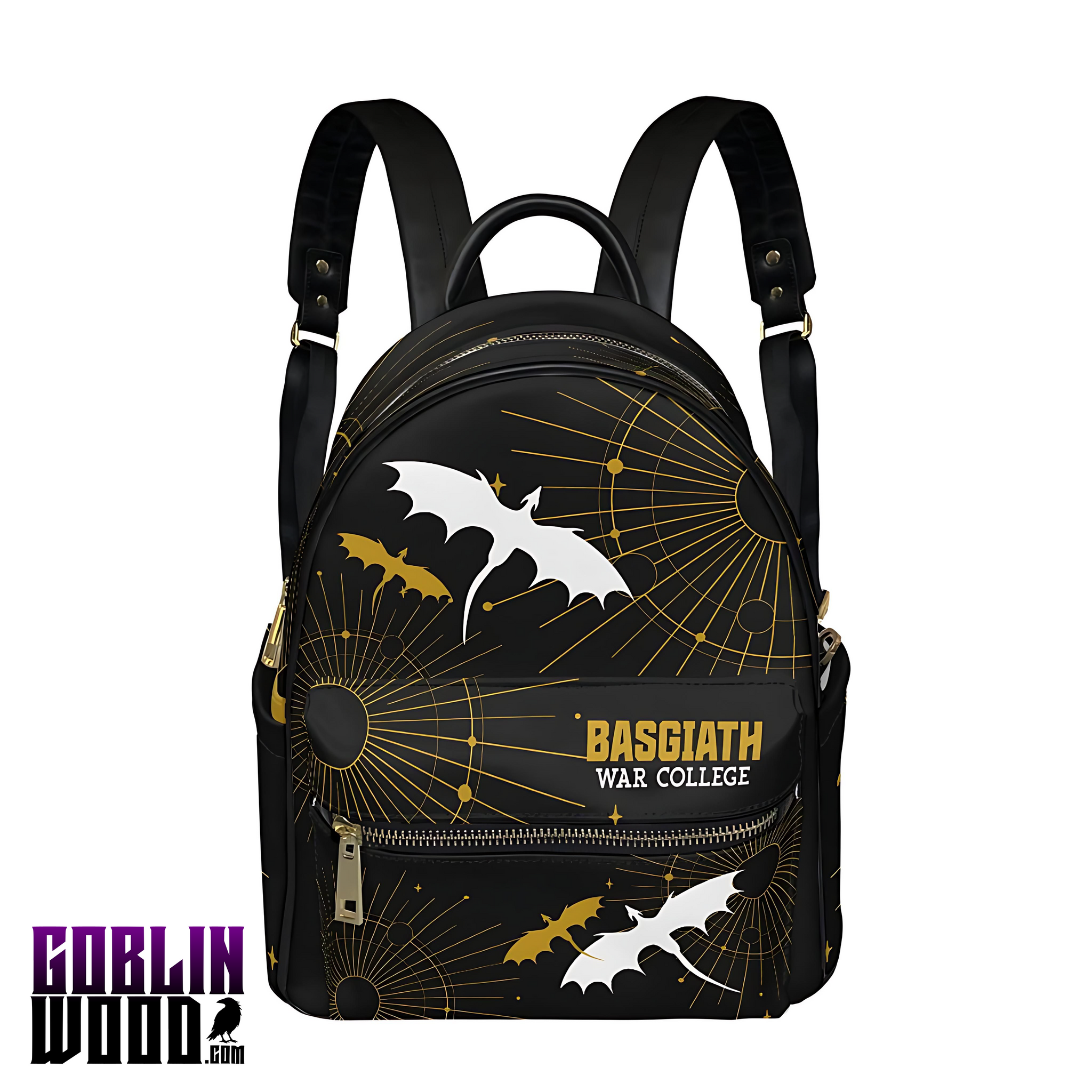 *PRE ORDER* Wingleader- AOP Mini Backpack - Fourth Wing Inspired - Goblin Wood Exclusive