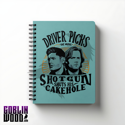 Driver - A5 Lined Notebook - Supernatural Inspired - Goblin Wood Exclusive