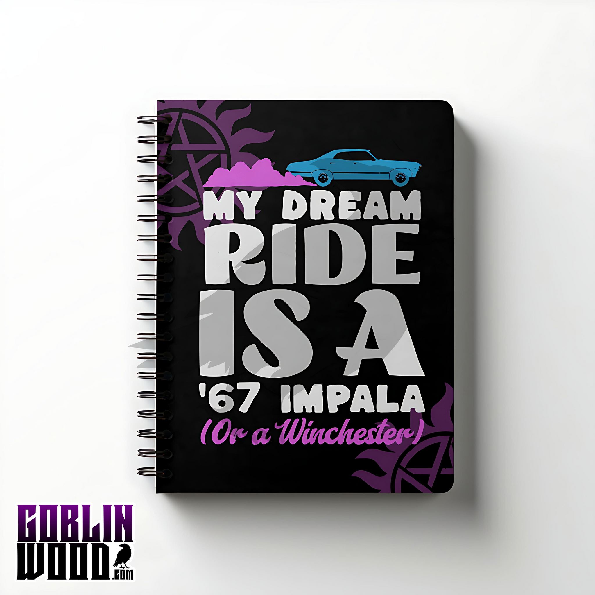 Dream Ride - A5 AOP Lined Notebook - Supernatural Inspired - Goblin Wood Exclusive