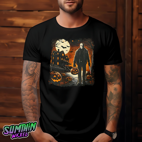 Jason - Trick Or Treat Hoody - Black Premium T-Shirt - Friday The 13th Inspired - Sumthin Wicked Exclusive