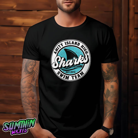 Take-A-Dip - Black Premium T-Shirt - Jaws Inspired - Sumthin Wicked Exclusive