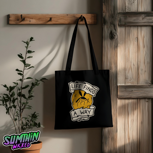 Mozzie - Black Tote Bag - Jurassic Park Inspired - Sumthin Wicked Exclusive