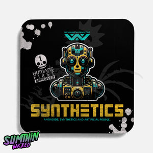 Cyborg - Drinks Coaster - Alien Inspired - Sumthin Wicked Exclusive