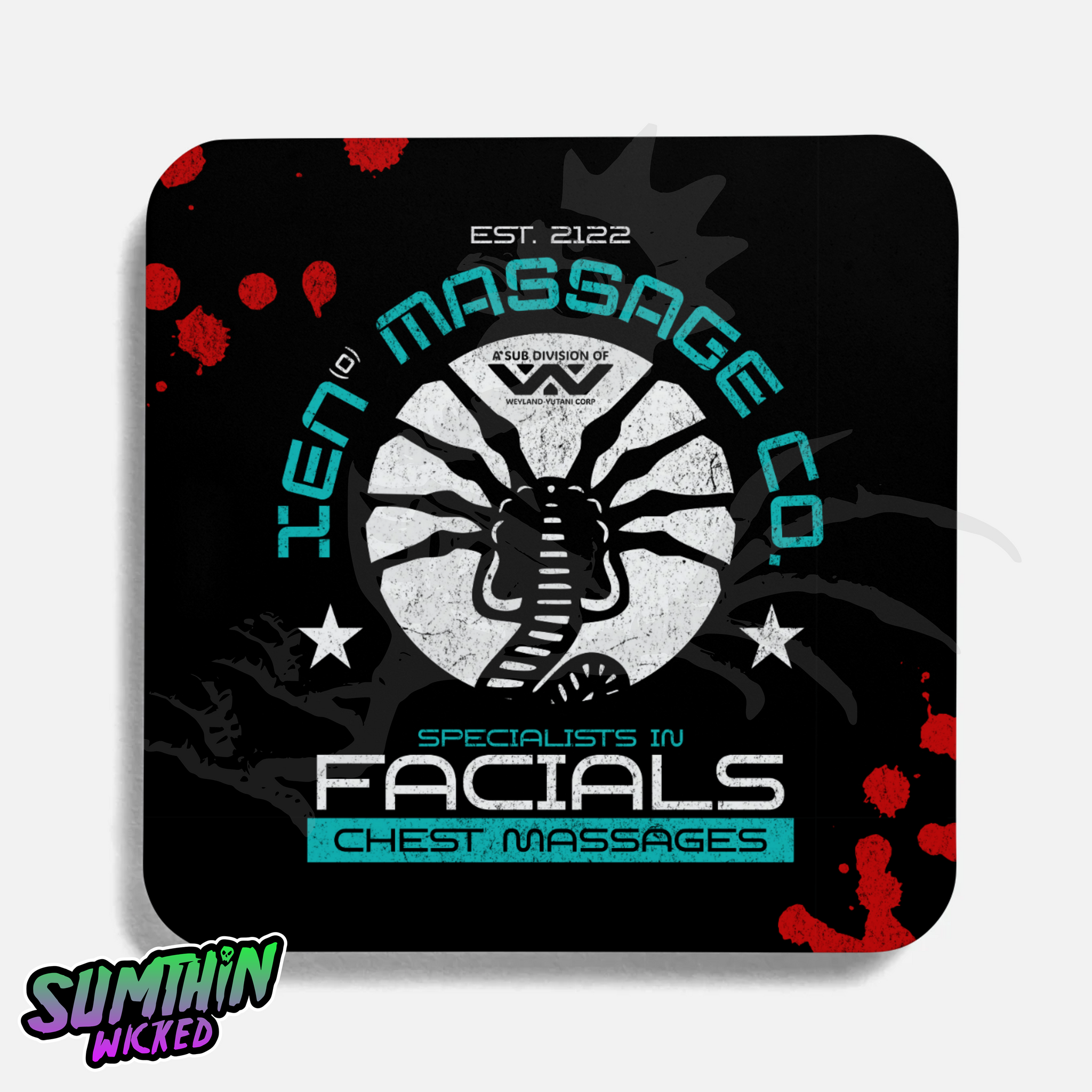 Dapper - Drinks Coaster - Alien Inspired - Sumthin Wicked Exclusive