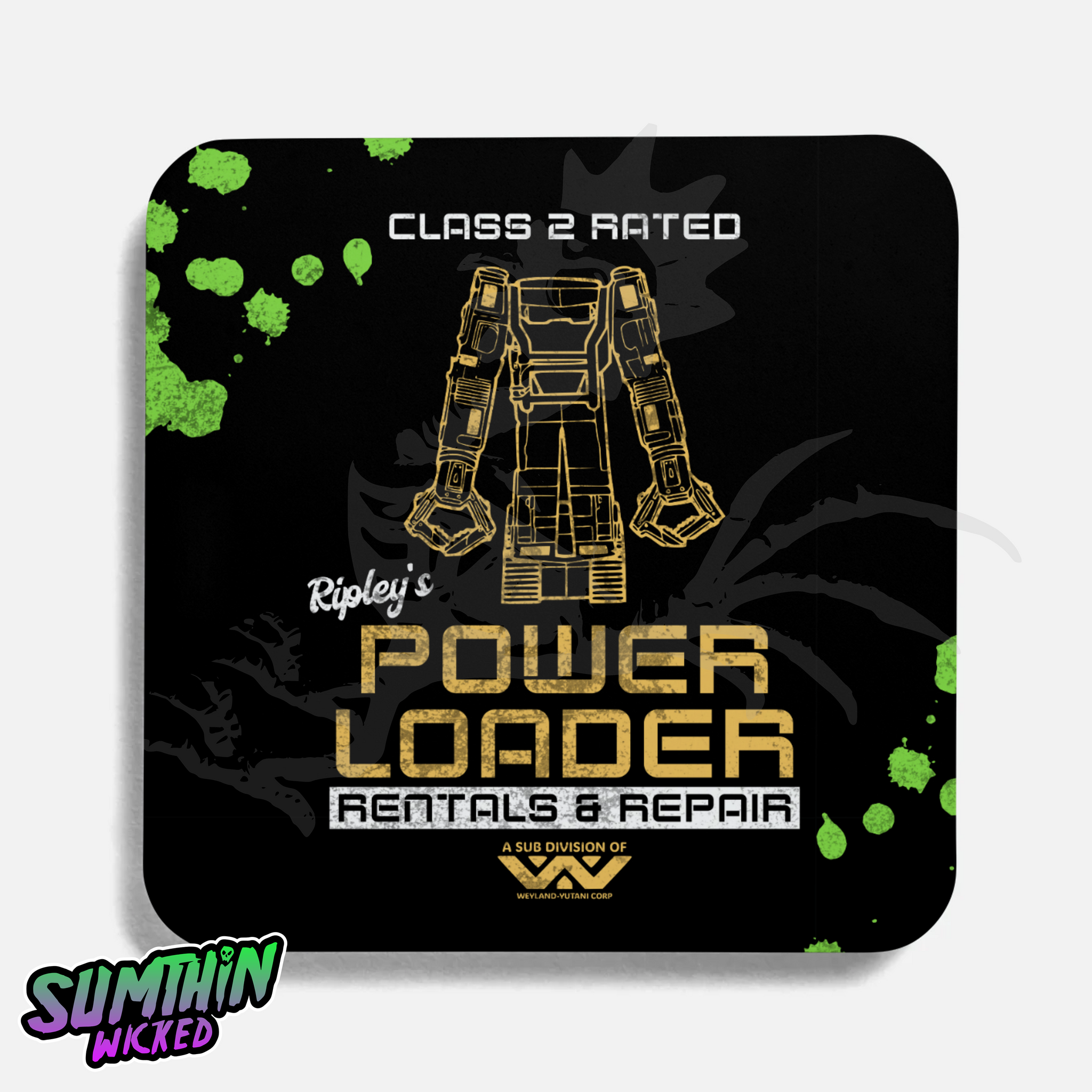 Caterpillar - Drinks Coaster - Alien Inspired - Sumthin Wicked Exclusive