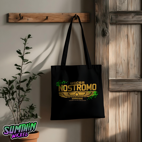 UFO - Black Tote Bag - Alien Inspired - Sumthin Wicked Exclusive