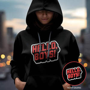 Hello, Boys! - Premium Hoody - Supernatural Inspired - Goblin Wood Exclusive