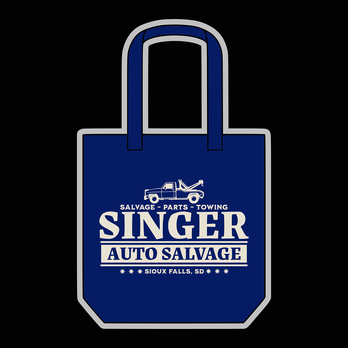 Singer Salvage! Tote Bag - Supernatural Inspired - Goblin Wood Exclusive