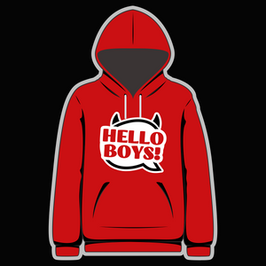 Hello Boys! Red Hoody - Goblin Wood Exclusive