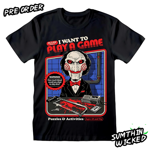 Steven Rhodes X SAW I Want To Play A Game - Tee