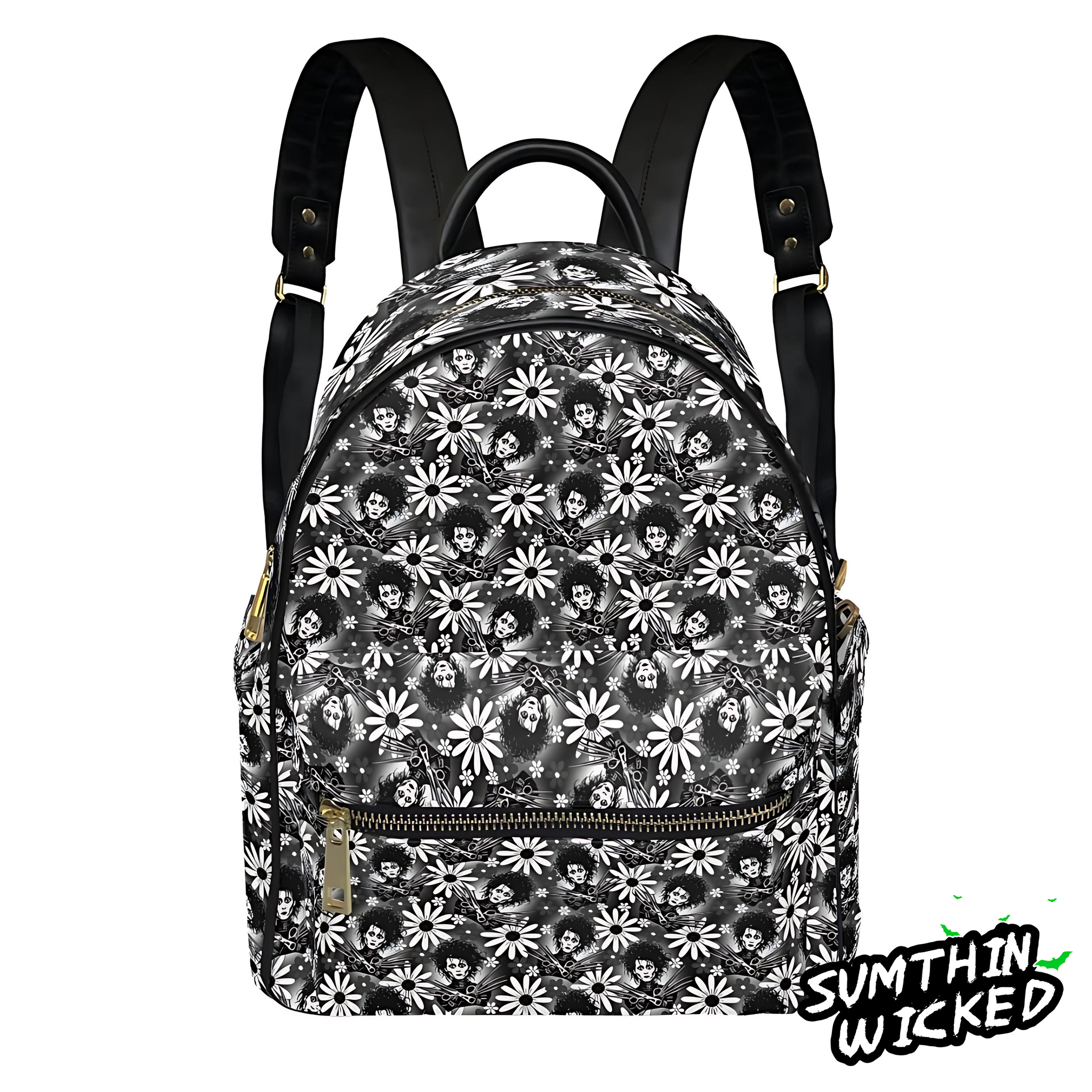 *PRE ORDER* Edward AOP Print Mini Backpack - Edward Scissorhands Inspired - Sumthin Wicked Exclusive