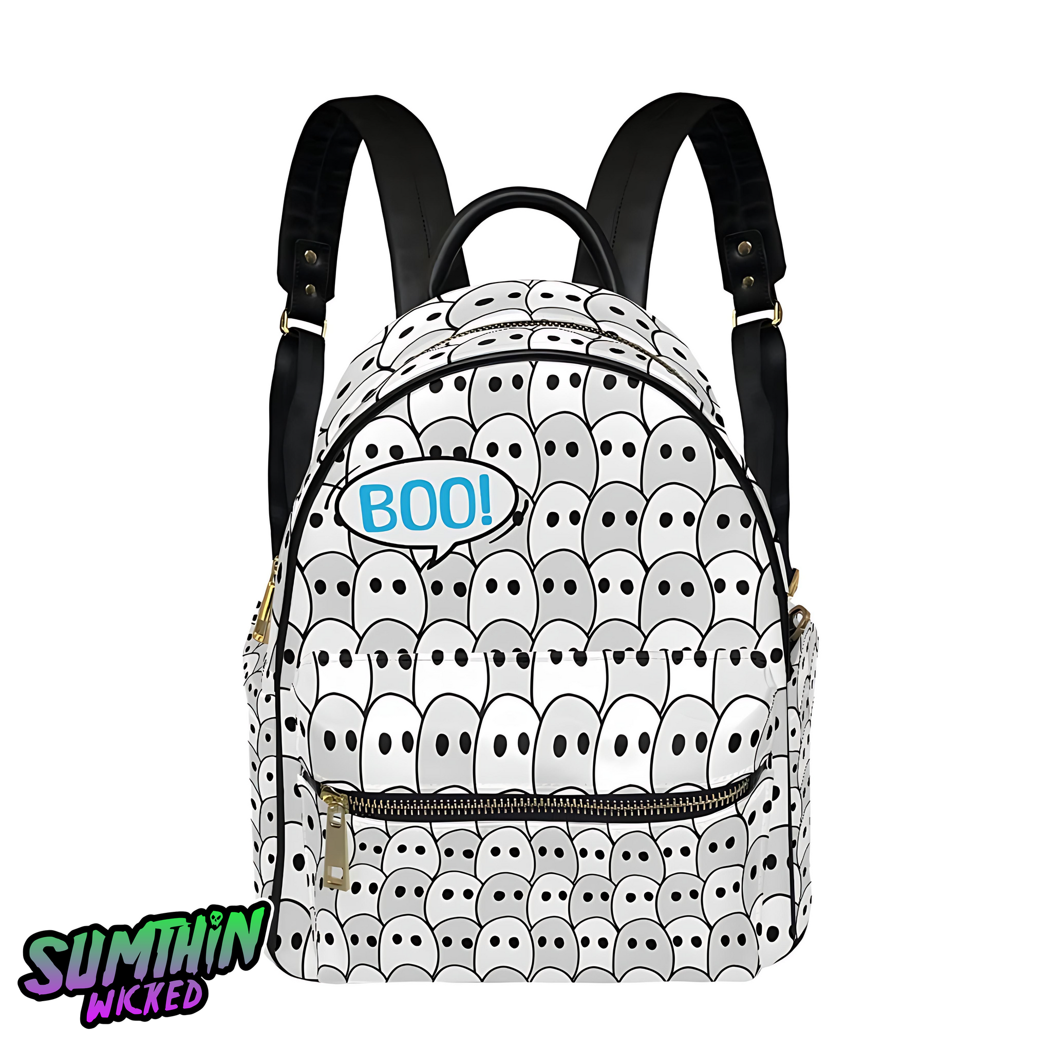 Boo! - AOP PU Mini backpack - Sumthin Wicked Original