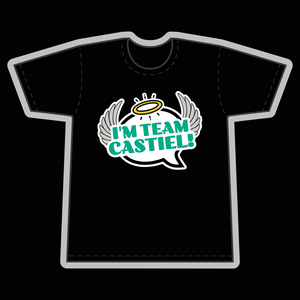 I'm Team Castiel! Black T-Shirt - Goblin Wood Exclusive