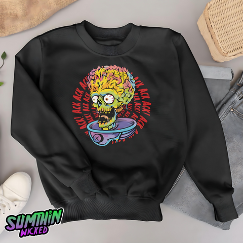 Ack Ack Ack! - Premium Crew Neck Sweatshirt - Mars Attacks! Inspired - Sumthin Wicked Exclusive