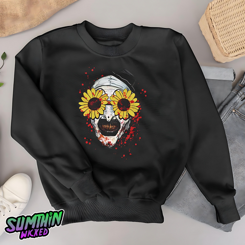 Arty - Premium Crew Neck Sweatshirt - Terrifier Inspired - Sumthin Wicked Exclusive