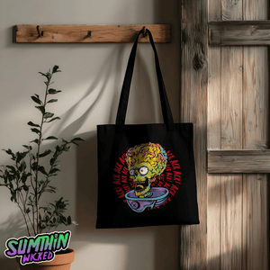 Ack Ack Ack! - Black Tote Bag - Mars Attacks! Inspired - Sumthin Wicked Exclusive - Goblin Wood