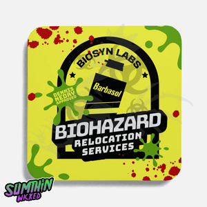 Ah Ah Ah! - Drinks Coaster - Jurassic Park Inspired - Sumthin Wicked Exclusive - Goblin Wood